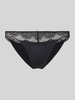 Skiny Slip mit Spitzenbesatz Black