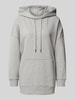 Marc O'Polo Oversized Hoodie aus reiner Baumwolle mit Seitenschlitzen Hellgrau Melange