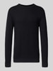 Jack & Jones Strickpullover mit Rundhalsausschnitt Modell 'OTTO' Black