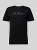 Guess T-Shirt mit Label-Stitching Black