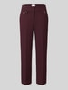 SEDUCTIVE Regular Fit Weite Hose mit Viskose-Anteil Modell 'ALARA' Bordeaux