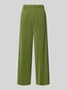 Jake*s Casual Wide fit stoffen broek met elastische band Grasgroen