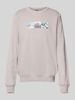 The North Face Sweatshirt mit Label-Print Dunkelgrau