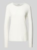 Tom Tailor Regular Fit Strickpullover mit Baumwoll-Anteil Offwhite