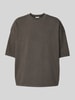 American Vintage Oversized T-Shirt aus reiner Baumwolle Modell 'AFOMA' Mittelbraun