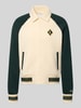 Lacoste Regular Fit Sweatjacke aus Baumwoll-Mix Beige