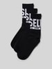 Diesel Sokken met labeldetail in een set van 3 paar Zwart