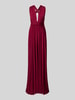 Rose Avenue Abendkleid mit V-Ausschnitt Bordeaux