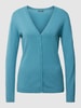 Montego Cardigan mit V-Ausschnitt Rauchblau