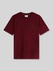Tommy Hilfiger Regular Fit T-Shirt aus reiner Baumwolle ' Bordeaux