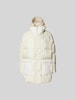 Yves Salomon Steppjacke mit Kapuze Offwhite