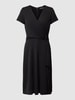Lauren Ralph Lauren Knielanges Kleid mit V-Ausschnitt Modell 'KARLEE' Black