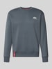 Alpha Industries Bluza z detalami z logo Średnioszary