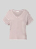 s.Oliver RED LABEL Relaxed Fit T-Shirt aus reiner Baumwolle Bordeaux
