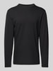 RAGMAN Longsleeve mit Rundhalsausschnitt Black