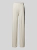 Guess Wide Leg Stoffhose mit Label-Applikation Modell 'ELSA' Hellbraun Melange