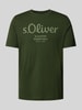 s.Oliver RED LABEL T-Shirt mit Rundhalsausschnitt Oliv