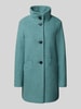 Fuchs Schmitt Lange jas met opstaande kraag en steekzakken Lichtblauw