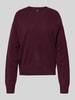 BOSS Relaxed fit gebreide pullover van puur kasjmier, model 'FASCONA' Bordeaux
