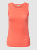 Drykorn Tanktop in fijnriblook, model 'OLINA' Koraal
