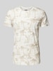 Blend T-Shirt mit Allover-Motiv-Print Weiss