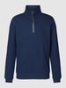 Lerros Troyer mit Label-Patch Royalblau
