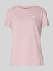 BOSS Orange Regular fit T-shirt van puur katoen Roze