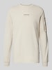 G-Star Raw Sweatshirt met ritszak op de mouw Offwhite