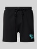 Tommy Jeans Relaxed Fit Sweatshorts aus reiner Baumwolle Black
