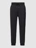 Gant Sweatpants met labelstitching, model 'SHIELD' Zwart