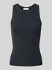 Calvin Klein Jeans Tanktop met labeldetail Antraciet