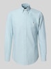 Polo Ralph Lauren Custom Fit Freizeithemd mit Button-Down-Kragen Hellgruen