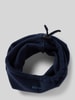 Barts Sjaal met labelprint Donkerblauw