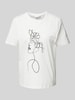 Vila T-shirt z okrągłym dekoltem model ‘COLBA’ Biały