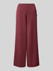 Guess Activewear Wide leg stoffen broek met labelapplicatie, model 'OLYMPE' Bordeaux