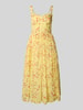 LACE & BEADS Cocktailkleid im Allover-Look Gelb