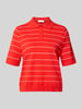 Tommy Hilfiger Regular Fit Pullover aus reiner Baumwolle mit Polokragen Rot