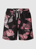 REVIEW Badehose mit Brand-Stitching Schwarz