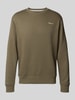 Pepe Jeans Regular fit sweatshirt van katoenmix, model 'MACBETH' Olijfgroen