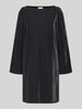 Vila Mini-jurk met boothals, model 'ELEINAS' Zwart