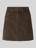 NOISY MAY® Minirok van katoenmix in corduroy look model 'Yolanda' Chocoladebruin
