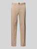 MCNEAL Slim fit stoffen broek met viscose Beige