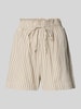 Vero Moda Loose fit korte broek van een mix van viscose en linnen, model 'MYMILO' Zand