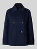 Weekend Max Mara Jack van scheerwol met platte kraag, model 'AFONE' Marineblauw