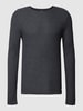 Jack & Jones Premium Strickpullover mit Rundhalsausschnitt Modell 'Carlos' Marineblau meliert