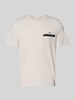 Wood Wood t-shirt z nadrukiem z motywem z tyłu model 'Bobby' Złamany biały