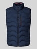 Tom Tailor Regular fit bodywarmer met borstzak met rits Marineblauw