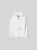 Dsquared2 Oversized Sweatjacke aus Baumwoll-Mix Weiss