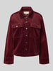 FREE/QUENT Jacke mit Knopfleiste Modell 'Cordy' Bordeaux