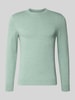 MCNEAL Strickpullover aus Baumwoll-Kaschmir-Mix mit Rundhalsausschnitt Mint Melange